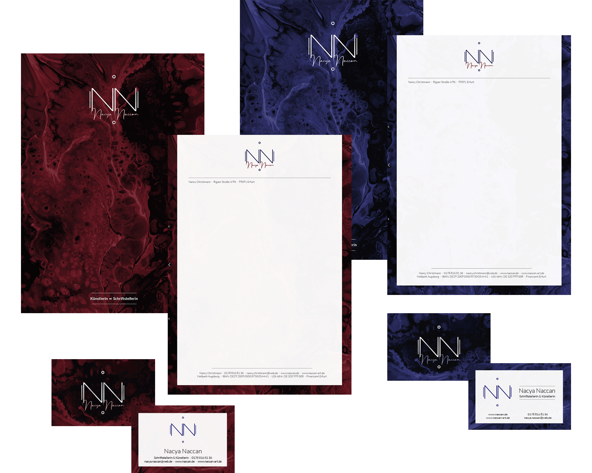 Corporate Design für Künstlerin Nacya Naccan